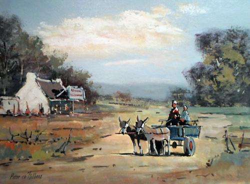 Pierre de Villiers - Donkey cart -  Beautiful art! - Absolutely stunning!!